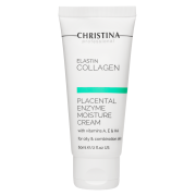 CHRISTINA ElastinCollagen Placental Enzyme Moisture Cream Увлажняющий крем с витаминами А, Е и гиалуроновой кислотой для жирной и комбинированной кожи «Эластин, коллаген, плацентарный фермент» 60 мл.