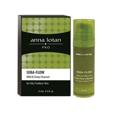 Anna Lotan PRO Seba-Flow Mild & Deep Cleanser For Oily Problem Skin Гель для глубокого очищения пор 15 мл.