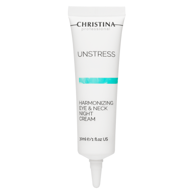CHRISTINA Unstress Harmonizing Eye & Neck Night Cream Гармонизирующий ночной крем для кожи вокруг глаз и шеи 30 мл.