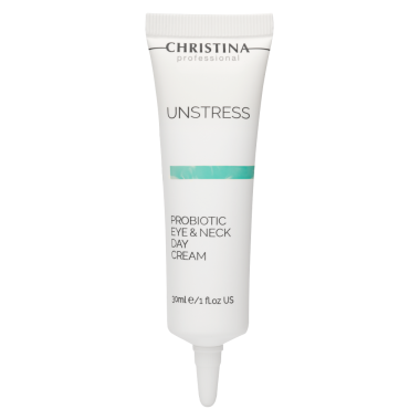 CHRISTINA Unstress Probiotic Day Cream Eye & Neck SPF 8 Дневной крем с пробиотическим действием для кожи вокруг глаз и шеи SPF 8 30 мл.